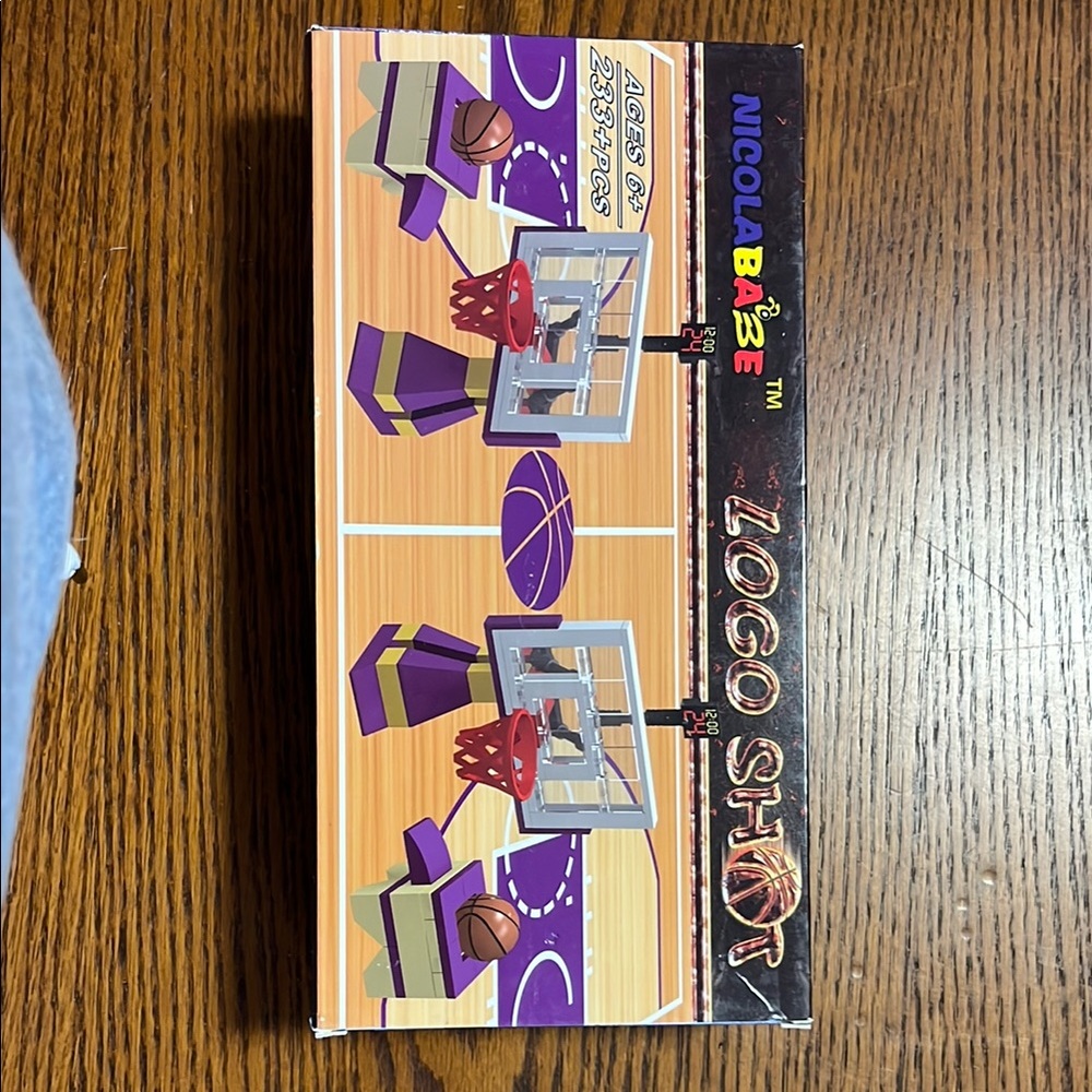 Dynamic Purple and Orange Basketball Experience